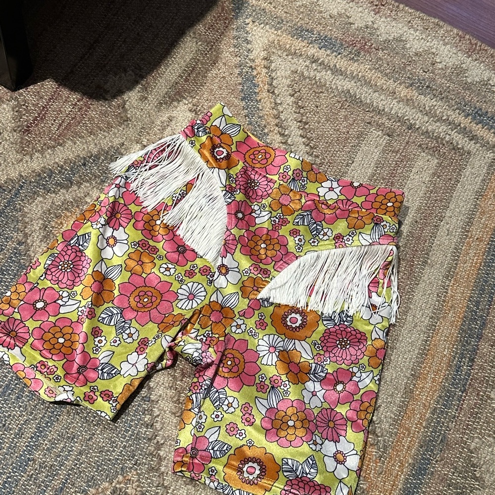 Fashion Brand Company Floral Fringe Shorts - SOLD